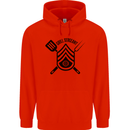 BBQ Grill Sergeant Chef Cook Food Funny Mens 80% Cotton Hoodie Bright Red