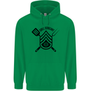 BBQ Grill Sergeant Chef Cook Food Funny Mens 80% Cotton Hoodie Irish Green
