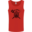 BBQ Grill Sergeant Chef Cook Food Funny Mens Vest Tank Top Red