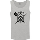 BBQ Grill Sergeant Chef Cook Food Funny Mens Vest Tank Top Sports Grey