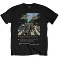 The beatles abbey road 8 track mens black band t-shirt music icon tee