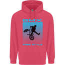 BMX Freestyle Cycling Bicycle Bike Childrens Kids Hoodie Heliconia
