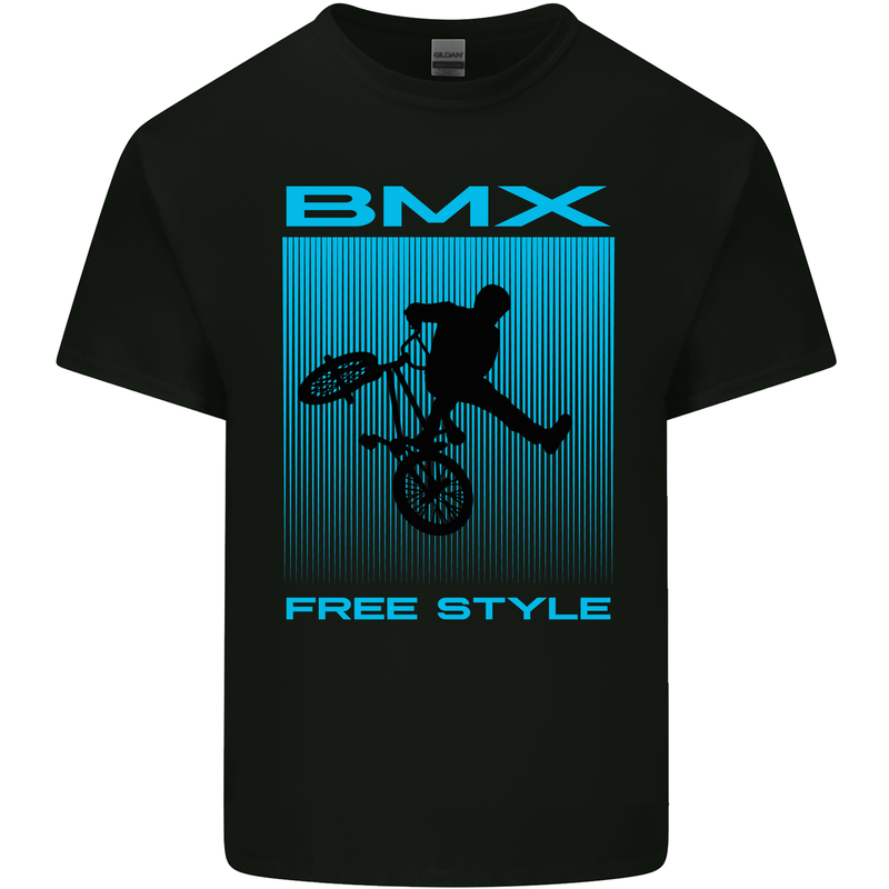 BMX Freestyle Cycling Bicycle Bike Mens Cotton T-Shirt Tee Top Black