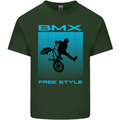 BMX Freestyle Cycling Bicycle Bike Mens Cotton T-Shirt Tee Top Forest Green