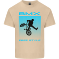 BMX Freestyle Cycling Bicycle Bike Mens Cotton T-Shirt Tee Top Sand