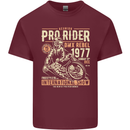 BMX Pro-Rider 1977 Cycling Bike Bicycle Mens Cotton T-Shirt Tee Top Maroon