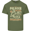 BMX Pro-Rider 1977 Cycling Bike Bicycle Mens Cotton T-Shirt Tee Top Military Green