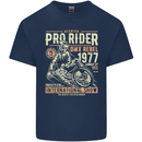 BMX Pro-Rider 1977 Cycling Bike Bicycle Mens Cotton T-Shirt Tee Top Navy Blue