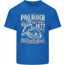 BMX Pro-Rider 1977 Cycling Bike Bicycle Mens Cotton T-Shirt Tee Top Royal Blue