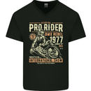 BMX Pro-Rider 1977 Cycling Bike Bicycle Mens V-Neck Cotton T-Shirt Black