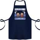Baby Pregnancy Expecting Dad Mum to Be Cotton Apron 100% Organic Navy Blue
