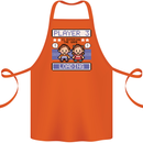 Baby Pregnancy Expecting Dad Mum to Be Cotton Apron 100% Organic Orange