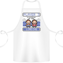 Baby Pregnancy Expecting Dad Mum to Be Cotton Apron 100% Organic White