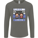 Baby Pregnancy Expecting Dad Mum to Be Mens Long Sleeve T-Shirt Charcoal