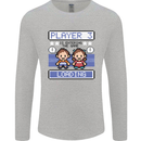 Baby Pregnancy Expecting Dad Mum to Be Mens Long Sleeve T-Shirt Sports Grey