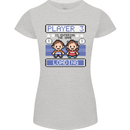 Baby Pregnancy Expecting Dad Mum to Be Womens Petite Cut T-Shirt Sports Grey