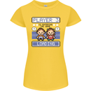 Baby Pregnancy Expecting Dad Mum to Be Womens Petite Cut T-Shirt Yellow