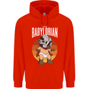 Babylorian Funny Baby Infant Toddler Parody Childrens Kids Hoodie Bright Red