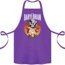 Babylorian Funny Baby Infant Toddler Parody Cotton Apron 100% Organic Purple