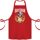Babylorian Funny Baby Infant Toddler Parody Cotton Apron 100% Organic Red