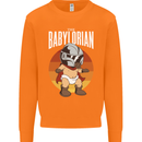 Babylorian Funny Baby Infant Toddler Parody Mens Sweatshirt Jumper Orange