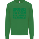 Back on My Bar Stool St. Patrick's Day Mens Sweatshirt Jumper Irish Green