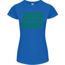 Back on My Bar Stool St. Patrick's Day Womens Petite Cut T-Shirt Royal Blue