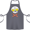 Bacon & Egg Skull & Crossbones Funny Cotton Apron 100% Organic Steel
