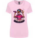 Bad Santa Claus Funny Skull Beer Alcohol Womens Wider Cut T-Shirt Light Pink