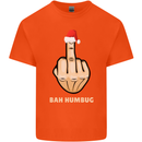 Bah Humbug Finger Flip Funny Christmas Rude Kids T-Shirt Childrens Orange