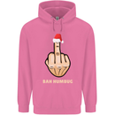 Bah Humbug Finger Flip Funny Christmas Rude Mens 80% Cotton Hoodie Azelea
