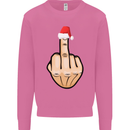 Bah Humbug Finger Flip Funny Christmas Rude Mens Sweatshirt Jumper Azalea