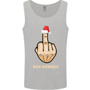 Bah Humbug Finger Flip Funny Christmas Rude Mens Vest Tank Top Sports Grey