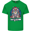 Bah Humbug Grumpy Christmas Owls Mens Cotton T-Shirt Tee Top Irish Green