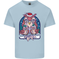 Bah Humbug Grumpy Christmas Owls Mens Cotton T-Shirt Tee Top Light Blue