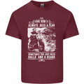 Balls & Beard Biker Motorcycle Motorbike Mens Cotton T-Shirt Tee Top Maroon