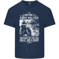 Balls & Beard Biker Motorcycle Motorbike Mens Cotton T-Shirt Tee Top Navy Blue
