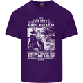 Balls & Beard Biker Motorcycle Motorbike Mens Cotton T-Shirt Tee Top Purple