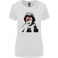 Banksy The Queen with a Bowie Look Womens Wider Cut T-Shirt White