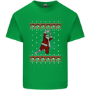 Basketball Santa Player Christmas Funny Kids T-Shirt Childrens Irish Green