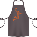 Basketball Word Art Cotton Apron 100% Organic Dark Grey