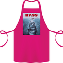 Bass Fishing Parody Fuuny Fisherman Cotton Apron 100% Organic Pink