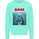 Bass Fishing Parody Fuuny Fisherman Kids Sweatshirt Jumper Peppermint