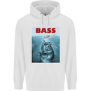 Bass Fishing Parody Fuuny Fisherman Mens 80% Cotton Hoodie White