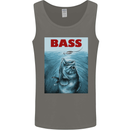 Bass Fishing Parody Fuuny Fisherman Mens Vest Tank Top Charcoal