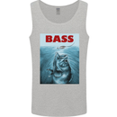 Bass Fishing Parody Fuuny Fisherman Mens Vest Tank Top Sports Grey