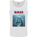 Bass Fishing Parody Fuuny Fisherman Mens Vest Tank Top White