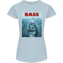 Bass Fishing Parody Fuuny Fisherman Womens Petite Cut T-Shirt Light Blue