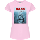 Bass Fishing Parody Fuuny Fisherman Womens Petite Cut T-Shirt Light Pink