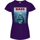 Bass Fishing Parody Fuuny Fisherman Womens Petite Cut T-Shirt Purple